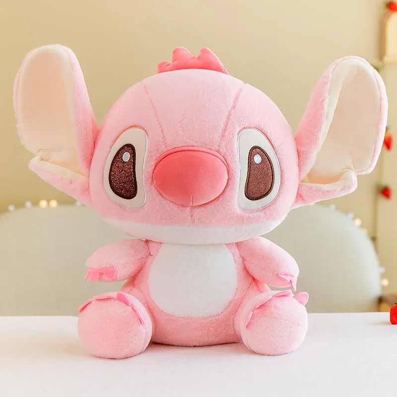 Peluche Stitch rose mignonne doudou kawaii tissu doux Disney