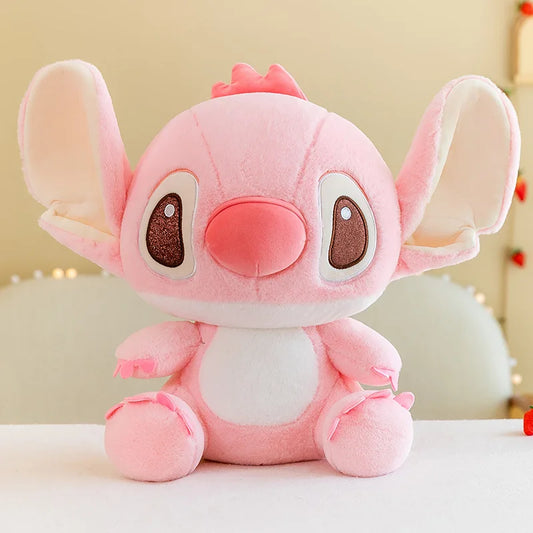 Peluche Stitch rose mignonne doudou kawaii tissu doux Disney